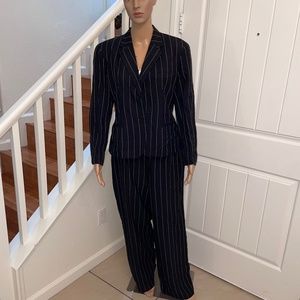 Ralph Lauren Pin Stripped Blazer Pant Suit Size 10 & 12